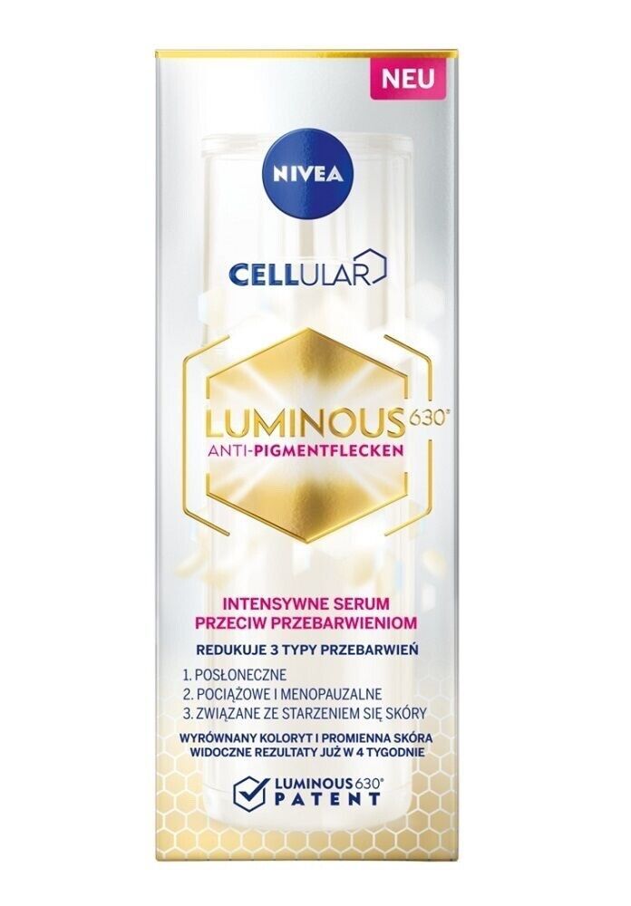Primary image for NIVEA Cellular Luminous Intensive Anti-Discoloration Serum 40ml  FREE SHIPPING
