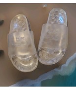NEW WOMENS COACH ULYSSA RUBBER SUMMER JELLY SLIDES SANDALS SIZE 6 CLEAR - $54.52 CAD