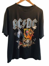 Vtg 90&#39;s AC/DC Wrecking Ball T-shirt XL Brockum Tag Single Stitch USA 1995 Rips - £122.83 GBP