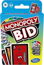 Monopoly Bid Game, Quick-Playing Card Game for 4 Players - £10.44 GBP