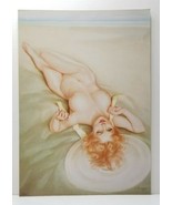 VARGAS LARGE FORMAT ART PRINT GLOSSY SEXY c1950 &quot;REDHEAD ON THE BEACH&quot; 1... - £23.89 GBP