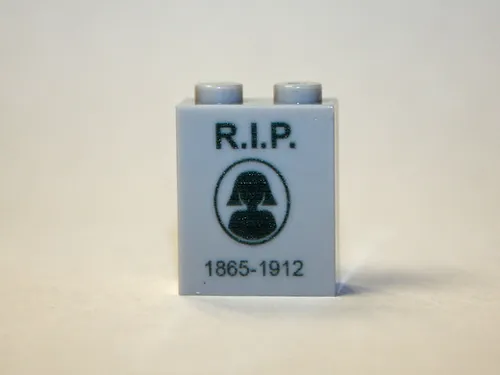 PAPBRIKS Female RIP Tombstone Grave Construction Piece C for Minifigure ... - $3.50