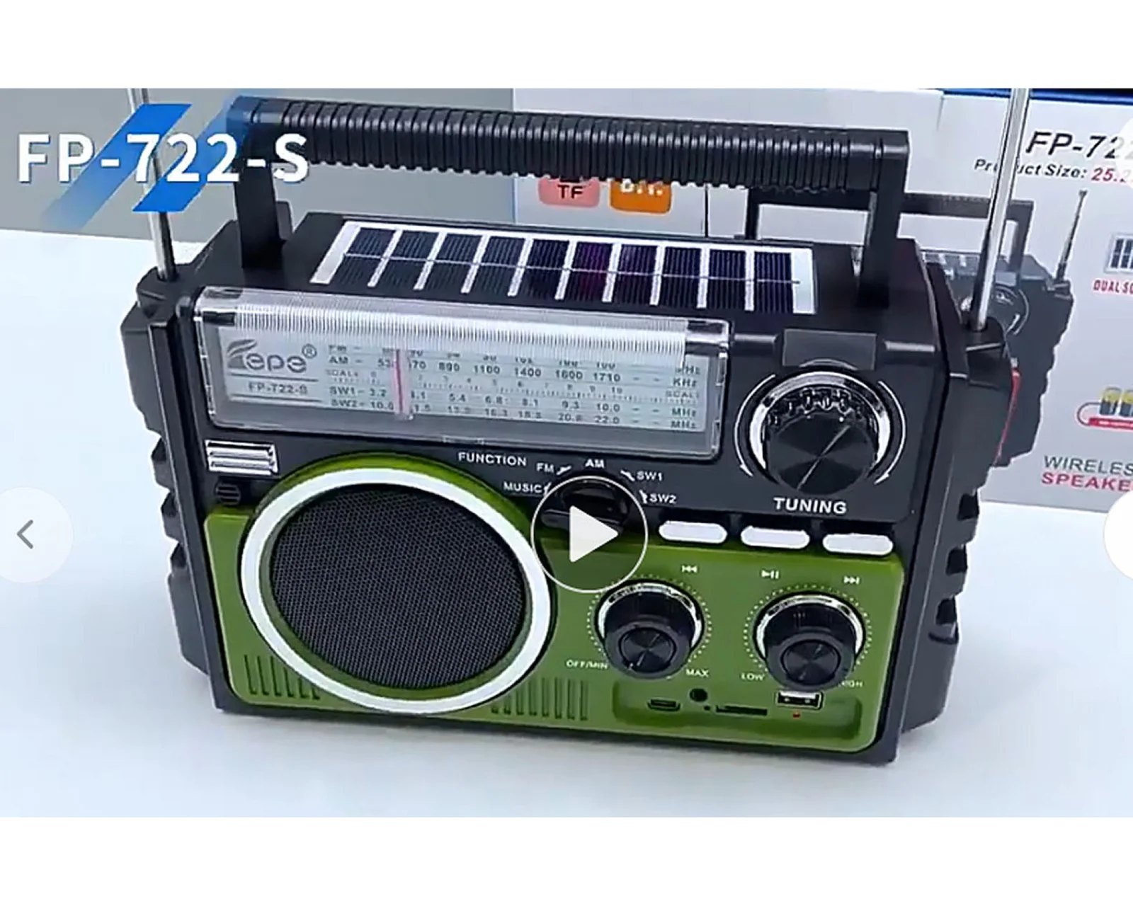 Dual Solar Radio AM FM SW1 SW2 - $837.00 MXN