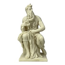 Moses Michelangelo Bonded Marble Polyresin Statue Sculpture 27 cm - £67.23 GBP
