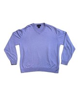 Cashmere Silk V-Neck XL Purple Sweater Byron Nelson Eleven Straight EUC Men - £31.51 GBP