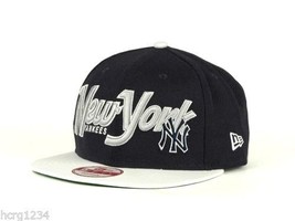 New York Yankees New Era 9Fifty MLB Baseball PIB Strapback Cap Hat Navy/... - £17.87 GBP