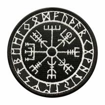 Reflective Viking Odin Compass Vegvisir Patch (Iron on Sew on -REF1) - £5.34 GBP