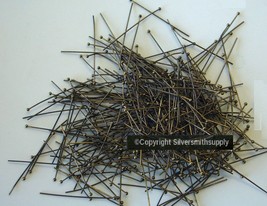 300 Ball head pins Ant Bronze plated jewelry dangle head pins 35mm long FHG014B - £4.63 GBP