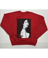 Selena Quintanilla Official Merchandise Crewneck Sweatshirt Red Size Lar... - $701.08 MXN