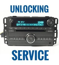 Chevy Saturn Cadillac Buick  Radio Unlocking service  - $28.00