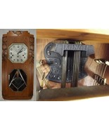 ANTIQUE WALL CLOCK rare KIENZLE Carillons Westminster BOLBEC FRANCE R. G... - $949.99
