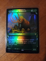 Kazandu Mammoth FOIL Magic The Gathering Valley Zendikar Rising 305 SHOW... - £3.90 GBP