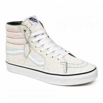 Vans Unisex Adult Emboss High-top Sneakers Size M5/W6.5 Color White Suede - £85.63 GBP
