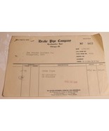 Vintage Drake Pipe Company Receipt from August 29 1940 Ephemera Chicago - £10.12 GBP