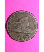1857 Flying Eagle Cent Penny Exact Scarce Early Type Coin as Pictured 51 - €25,33 EUR