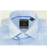 Men&#39;s Shirt Christopher Lena PROPER 100% Cotton Wrinkle Free p720ttsr Bl... - £27.87 GBP