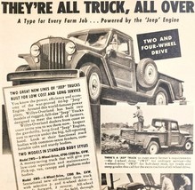 1947 Willys Overland Motors Jeep Trucks Advertisement Automobilia DWNN19 - $39.99