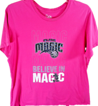 Orlando Magic T-Shirt Kids 2XLarge Pink Mickey Mouse Believes NBA Majestic - $15.72