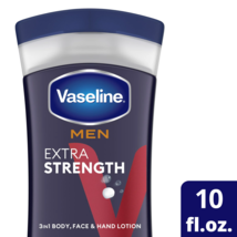 Vaseline Men Extra Strength 3-in-1 Face, Hands &amp; Body Lotion For Men, 10... - $25.73
