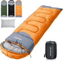 Bisinna 0 Degree Winter Sleeping Bags(480Gsm) For Adults-Cold Weather Camping - £47.77 GBP