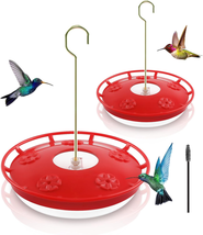 Hummingbird Feeders 2 Pack 16 OZ for Outdoor 5 Feeder Ports Ant Bee Proof Leak-P - $30.08