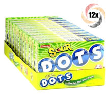 Full Box 12x Packs | Tootsie Dots Assorted Sour Flavors Theater Box Candy | 6oz - £25.07 GBP