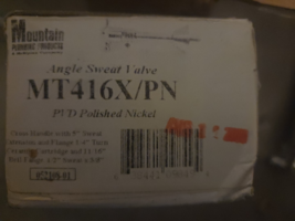 Mountain Plumbing MT416X-NL/PN - Angle Sweat Valve w/Cross Handle - $99.00