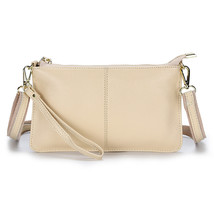 Women Crossbody Bag Causal Cowhide Handbags Thin Women Bags Designer With Zipper - £21.42 GBP