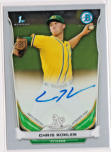 Chris Kohler Athletics Pitcher 2014 Bowman Chrome Autograph Card # BCAP-CK - $1.92