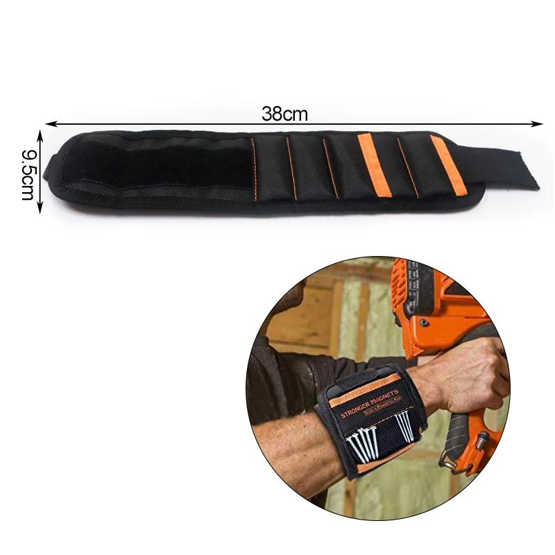 ist Bolt Organizer Tool Tool Strong Storage Drill Wrist Belt Nails Portable Nut  - £50.70 GBP