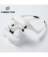 5 Lens Loupe Eyewear Magnifier With Led Lights LampInterchangeable Lens - $28.83 CAD