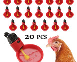 20Pcs Poultry Water Drinking Cups Chicken Hen Plastic Automatic Drinker ... - £18.90 GBP