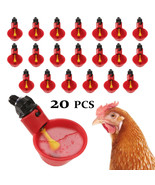 20Pcs Poultry Water Drinking Cups Chicken Hen Plastic Automatic Drinker ... - £18.01 GBP