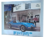 Blue Corvette Stingray Hot Summer Nights Reno NV 1994 Retro 50s Poster - $29.65