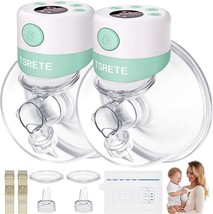 Double Wearable Breast Pump Electric Hands-Free Breast Pumps with 2 Modes 9 L... - £53.03 GBP