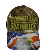 God Bless America Flag Eagle Brim Patriotic Adjustable Baseball Cap (Hun... - £12.74 GBP