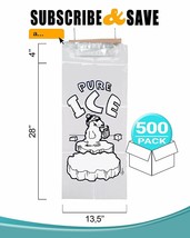 500 Wicketed Ice Bags 13.5x28 + 4 Polar Bear Printed Icebags - £161.09 GBP