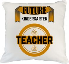 Make Your Mark Design Kindergarten Teacher. Graduation White Pillow Cover for St - £19.71 GBP+