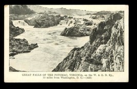Vintage Postcard Great Falls Potomac River VA Washington Old Dominion Ra... - $14.84