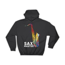 Sax Master Musician Rainbow Colors Wall Art Poster : Gift Hoodie Saxophone Instr - £28.85 GBP