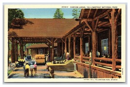 Canyon Lodge Yellowstone National Park Wyoming UNP Linen Postcard S13 - $3.51