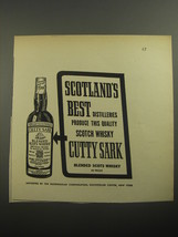 1956 Cutty Sark Scotch Ad - Scotland&#39;s best - £14.81 GBP