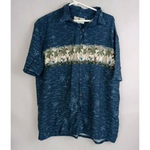 Island Shores Men&#39;s Hawaiian Casual Shirt With Drinks On The Beach Design XL - £13.12 GBP