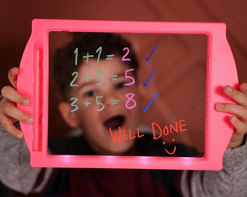 Portable Neon Effect Drawing Board with 4 Fluorescent Pens - Kid's Creative Fun Item image 6