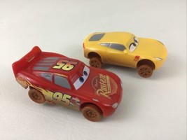 Disney Cars Crazy 8 Crashers Lightning McQueen and Cruz Ramirez Lot 2016 Mattel - $16.78