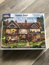 White Mountain 1000 Piece Jigsaw Puzzle Summer House #1196 - $29.65
