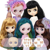 12&quot; Nude Blythe Doll Jointed Body White Skin Black Hair Eyes Change 4 Colors. - £23.95 GBP+