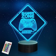 Gamer Zone Night Light,Gamepad Gamepad Graphic Video Games Gamer Gift Funny 3D I - £22.36 GBP