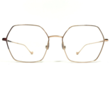 Caroline Abram Eyeglasses Frames VERONE 570 AS Burgundy Red Gold 56-17-138 - $214.91