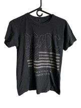 AC DC T Shirt Men&#39;s Size S Small Short Sleeve Back In Black 1980 US Tour - £6.41 GBP